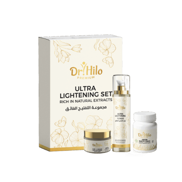 مجموعة التفتيح الفائق أفضل منتجات لـ تفتيح البشرة بطريقة مضمونة وفعالة ماء الورد لبان الذكر