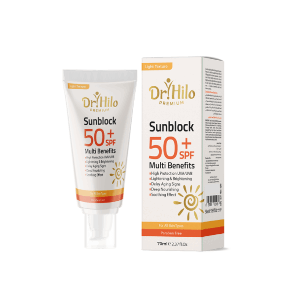 واقي الشمس بريميوم (المائي) +SPF50 مع الهيالورونيك أسيد