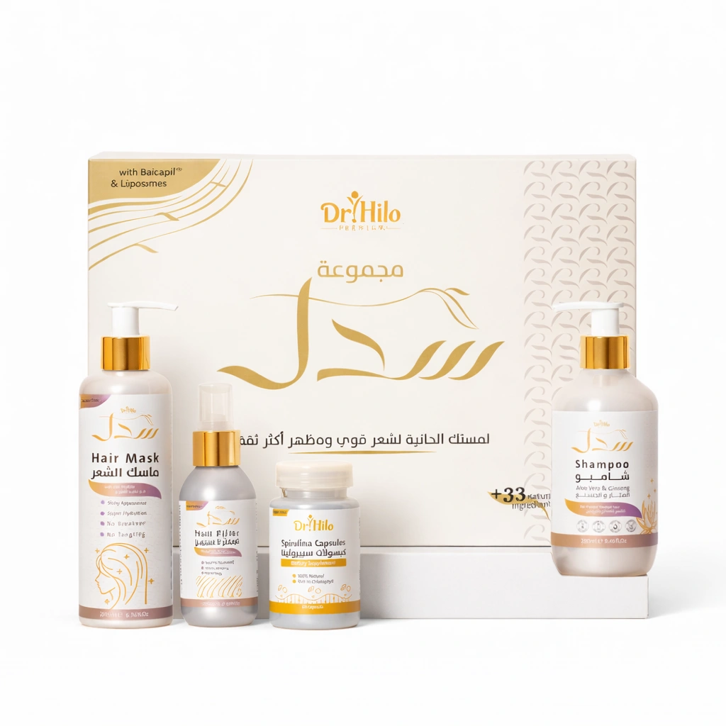 مجموعة سدل من د. حلو - الحل الشامل لعملية تكثيف الشعر وتطويله.